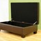 Baxton Studio Gallo Dark Brown Leather Storage Ottoman 39-3300 - alternate 3